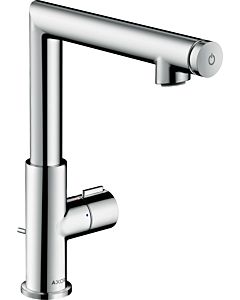 hansgrohe Axor Uno Select 220 Waschtischarmatur 45016000, chrom, mit Ablaufgarnitur